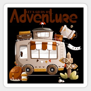 Let's Go On An Adventure Tee! Magnet